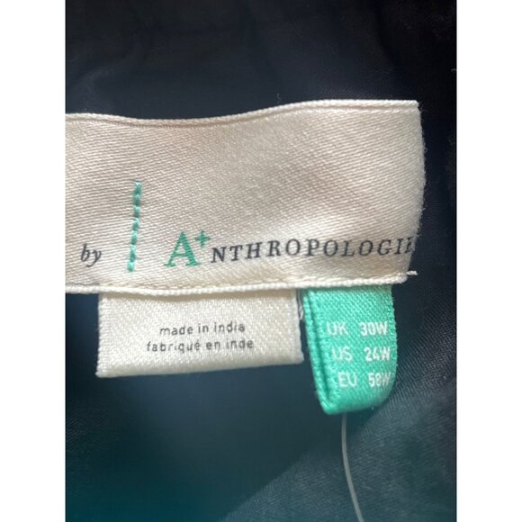 Anthropologie Off The shoulder Marisol Black White Maxi Dress Ruffle 2W4 NWT - Picture 8 of 10